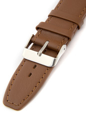 Unisex bruin lederen horlogeband W-309-G