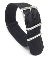 Ricardo Nato band, nylon, zwart