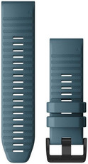 Garmin QuickFit band 26mm, silicone, blauw, zwarte gesp (Fenix 7X/6X/5X, Tactix, etc.)