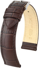 Bruin leren band Hirsch Duke L 01028010-2 (Teletina)