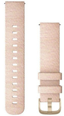 Garmin Snelkoppelingsband 20mm, nylon, roze, gouden gesp (Venu, Venu Sq, Venu 2 plus, etc.)