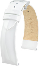 Witte leren band Hirsch Diva M 01536100-2 (Teletina)