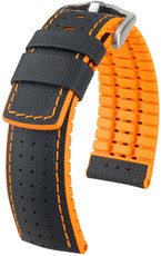 Zwarte band Hirsch Robby L 0917694050-4 (Kalfsleer / natuurrubber)