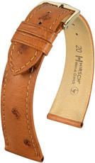 Bruine leren riem Hirsch Massai Ostrich L 04362070-1 (Struisvogelleer) Hirsch selectie