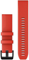 Garmin QuickFit band 22mm, silicone, rood, zwarte gesp (Fenix 7/6/5, Epix 2, etc.)