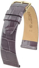 Paarse leren band Hirsch Prestige L 02207012-1 (Alligatorleer) Hirsch Selection