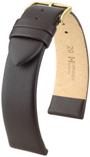 Donkerbruine leren riem Hirsch Toronto M 03702110OE-1 (Teletina) Open End