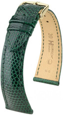 Groen leren riem Hirsch London L 04266040-1 (hagedissenleer) Hirsch Selection