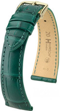 Groen leren band Hirsch London M 04207149-1 (Alligatorleer) Hirsch Selection