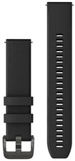 Garmin Snelkoppelingsband 20mm, siliconen, zwart, donkere gesp (Venu, Venu Sq, Venu 2 plus, etc.)