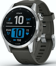 Garmin Fenix 7S Silver / Graphite Band