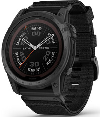 Garmin Tactix 7 PRO Solar Sapphire Black Nylon Band (+ vervangende siliconen band)