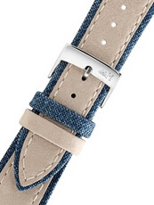 Blauwe en beige band Morellato Vecellio 5332C38.026 M (textiel, leer)