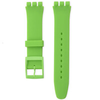 Unisex groen siliconen bandje voor Swatch horloges