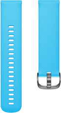 Quick Release band 22mm, silicone, blauw, zwarte gesp, verlengd (Garmin Forerunner 255, Vívoactive 4, etc.)