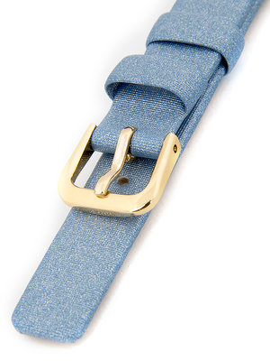 Blauw leren damesband voor R1-BL2 horloge