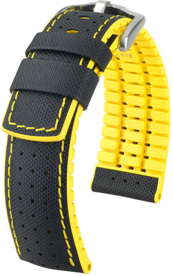 Zwarte band Hirsch Robby L 0917294050-4 (Kalfsleer / natuurrubber)