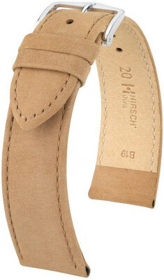 Beige leren band Hirsch Osiris M 03433190-2 (Teletina)