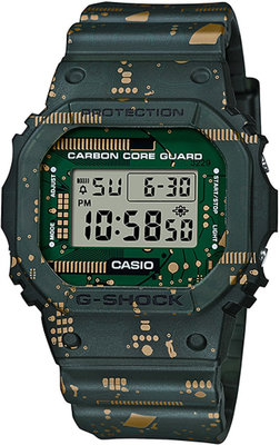 Casio G-Shock Original DWE-5600CC-3ER Carbon Core Guard Circuit Board Camouflage Series (vervangende lunette en bandjes)