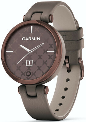 Garmin Lily Classic Dark Bronze / Paloma, Leather Band