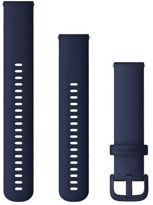 Garmin Quick Release band 20mm, silicone, donkerblauw, zwarte gesp (Venu, Venu Sq, Venu 2 plus, etc.)