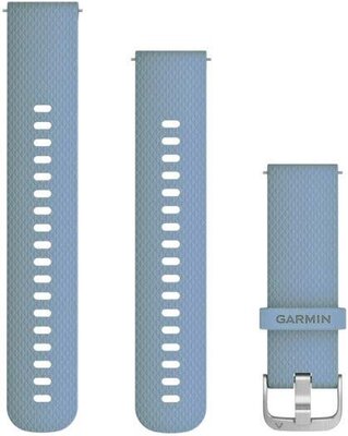 Garmin Quick Release band 20mm, silicone, grijsblauw, zilveren gesp (Venu, Venu Sq, Venu 2 plus, etc.)