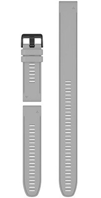 Garmin QuickFit band 26mm, siliconen, grijs, zwarte gesp (Fenix 7X/6X/5X, Tactix etc.) set van 3