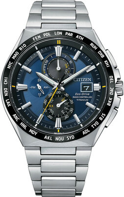 Citizen Sports Eco-Drive Super Titanium Radio Controlled Chronograph AT8234-85L