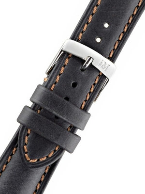 Zwarte leren riem Morellato Derain 4434B09.019 M