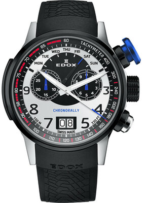 Edox Chronorally Chronograaf 38001-tinnbu-bn BMW Limited Edition 2000st (+ reserve band)