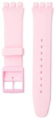 Unisex roze siliconen band voor Swatch 17mm