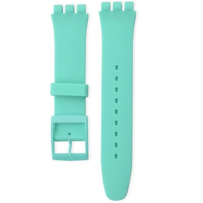 Unisex mint siliconen band voor Swatch 19mm