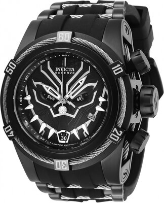 Invicta Marvel Quartz 53mm 27007 Black Panther Limited Edition 3000pcs