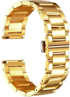 Gouden stalen armband Ricardo Siena, vlindersluiting (+ korter)