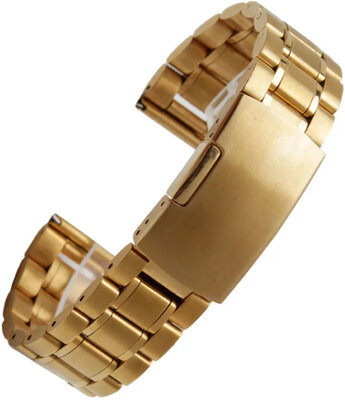 Gouden stalen armband Ricardo Benevento, vouwsluiting