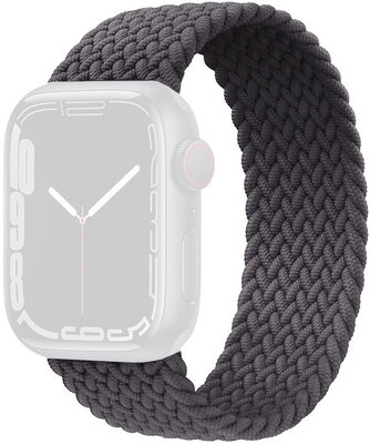 Bandje voor Apple Watch 42/44/45/49mm, gebreid, grijs