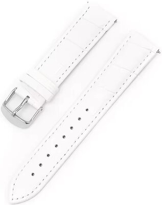 Witte leren riem Ricardo Bergamo