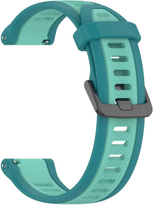 Ricardo 18mm Silicone Strap (Garmin Venu 2S, Vívoactive 4S, Forerunner 265S, Venu 3S, etc.), Blauw, Snelsluiting