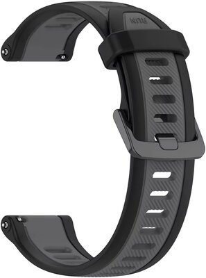 Siliconen band Ricardo 20mm (Garmin Venu, Venu Sq, Venu Sq 2, Venu 2 plus, etc.), zwart, Quick Release