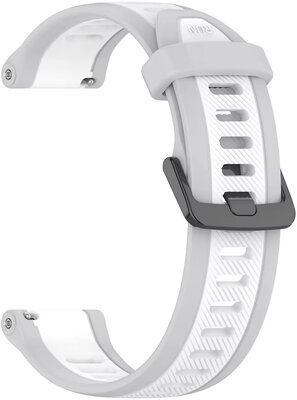 Siliconen band Ricardo 20mm (Garmin Venu, Venu Sq, Venu Sq 2, Venu 2 plus, etc.), grijs, Quick Release