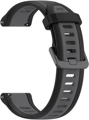 Ricardo 22mm Silicone Strap (Garmin Venu 3, Forerunner 265, Vívoactive 4, etc.), Zwart, Snelkoppeling