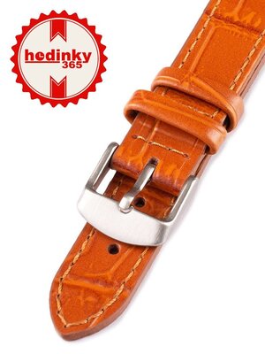 Unisex lichtbruin lederen horlogeband W-140-C